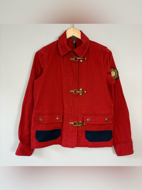 Ralph Lauren Jackets & Blazers - Ralph Lauren Vintage LRL Lauren Jean Co Red Fireman Jacket Sz Petite M